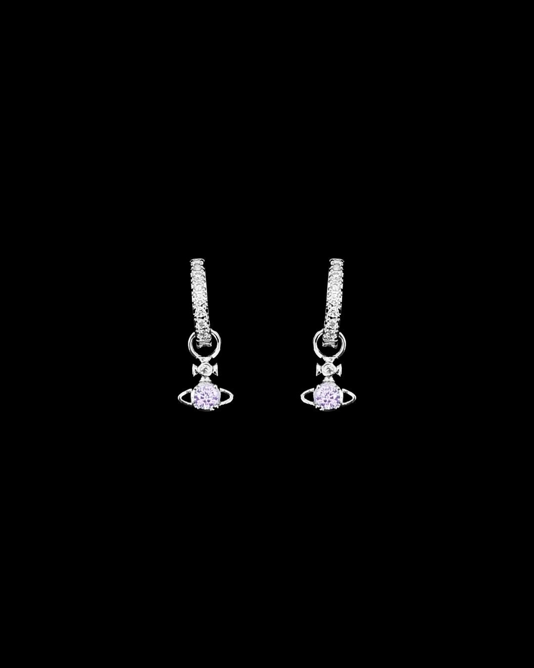 Vivienne Planet Earrings Set - Lavender