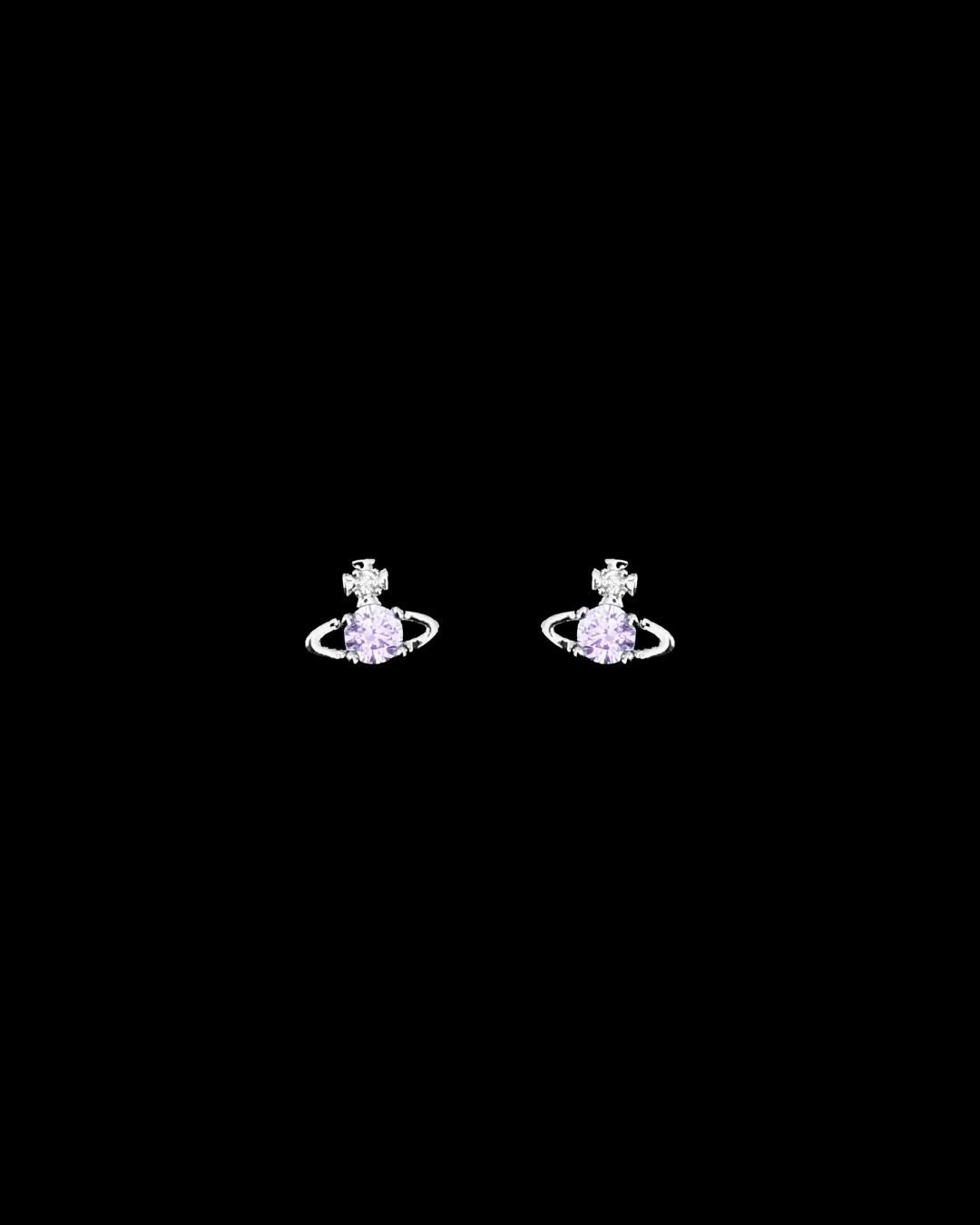 Vivienne Planet Earrings Set - Lavender