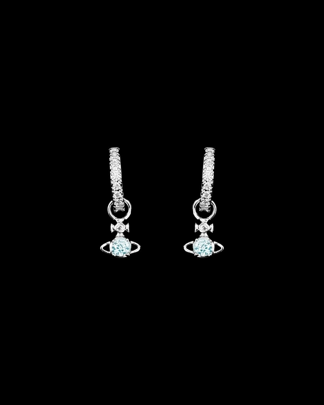 Vivienne Planet Earrings Set - Sky Blue