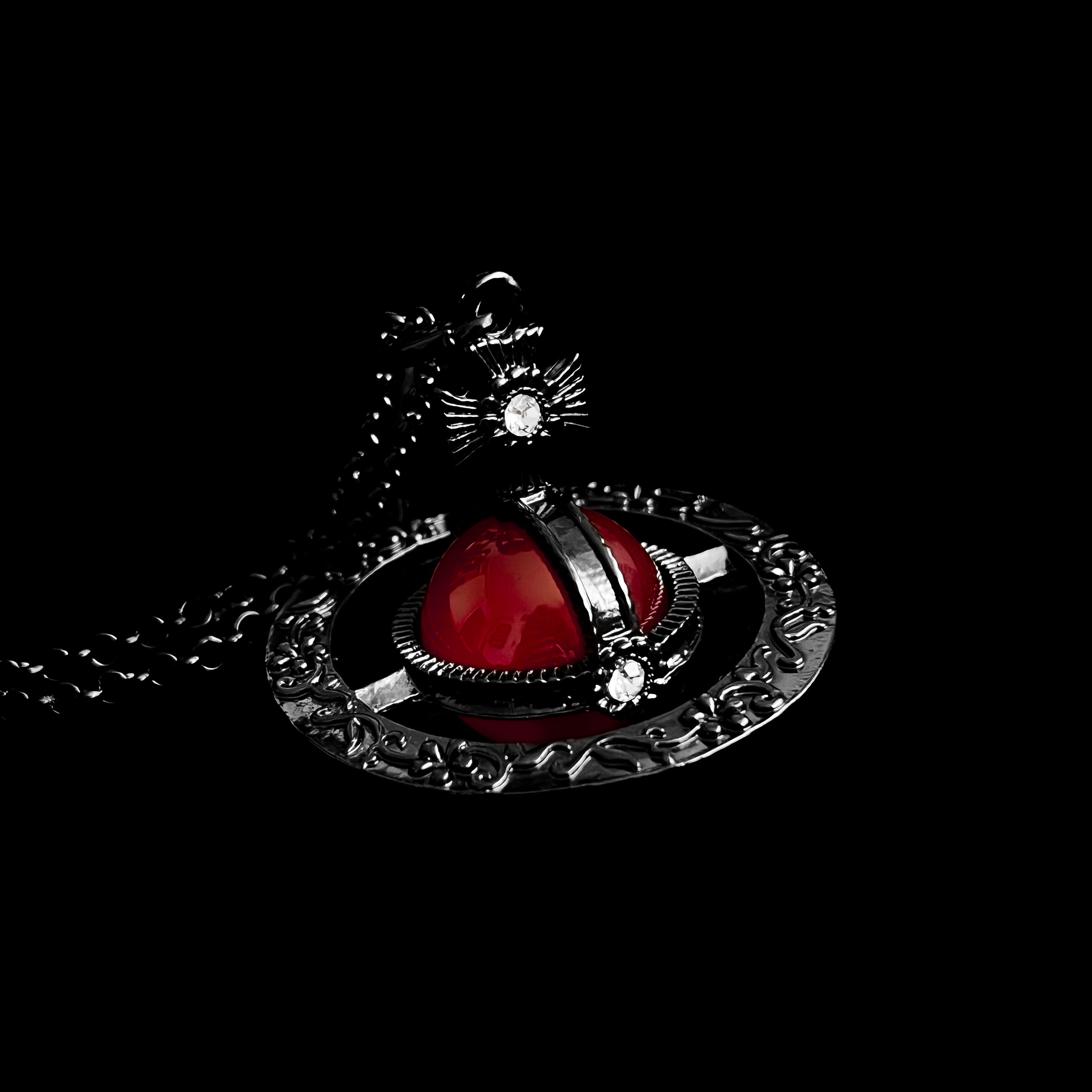 Ruby Sovereign Orb Necklace