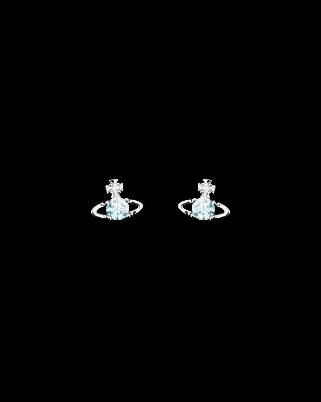 Vivienne Planet Earrings Set - Sky Blue