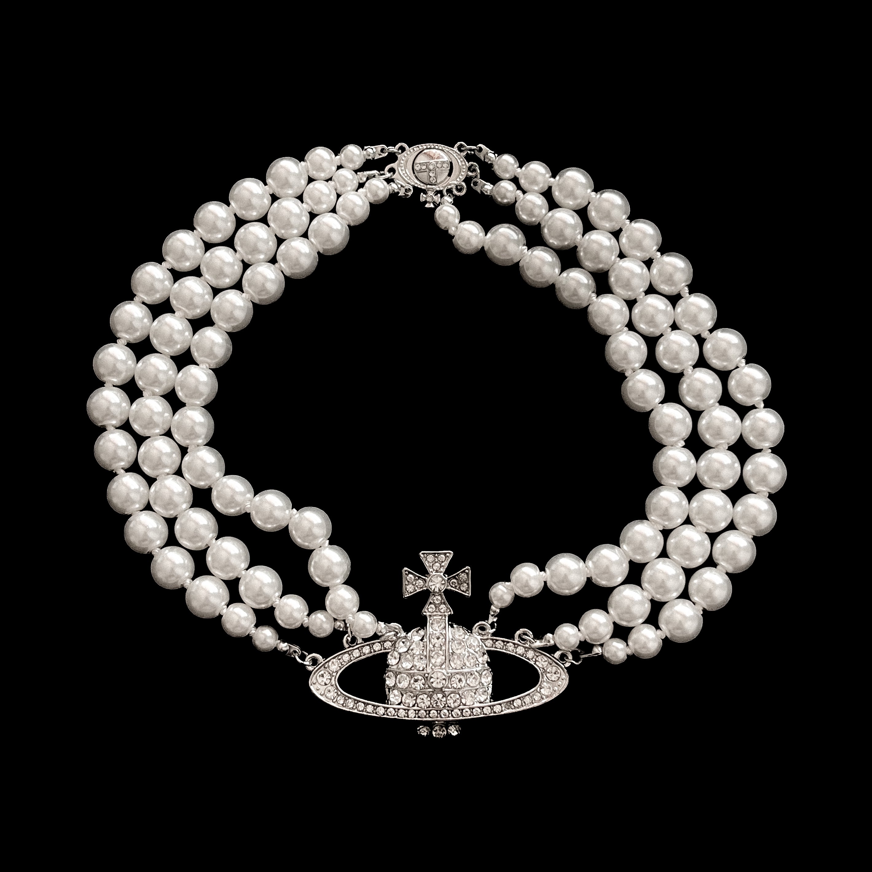 Collar VW Perlas triple
