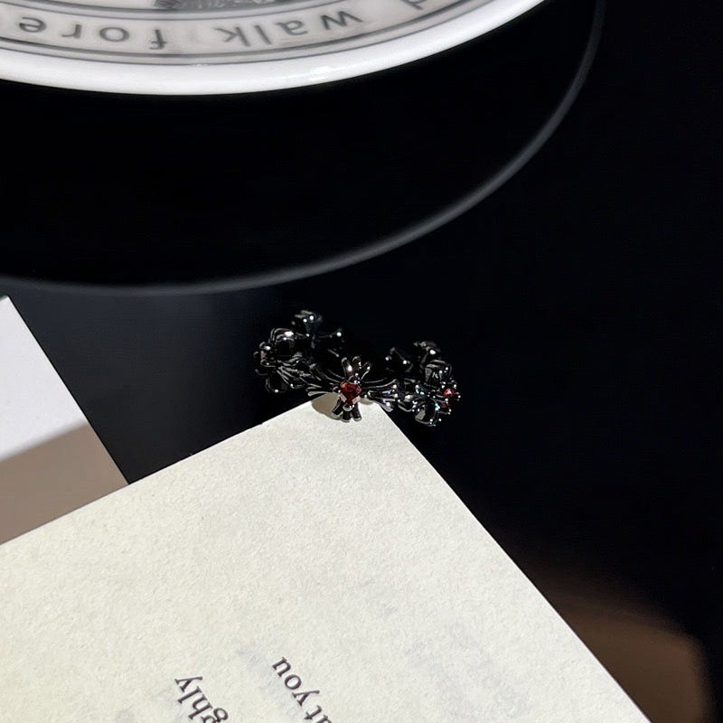 Chrome Cross Ring
