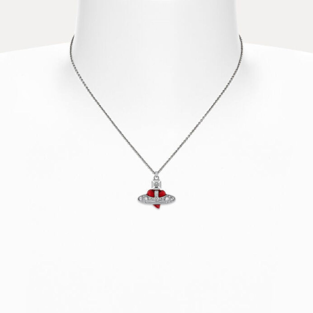 Red Heart Pendant Necklace