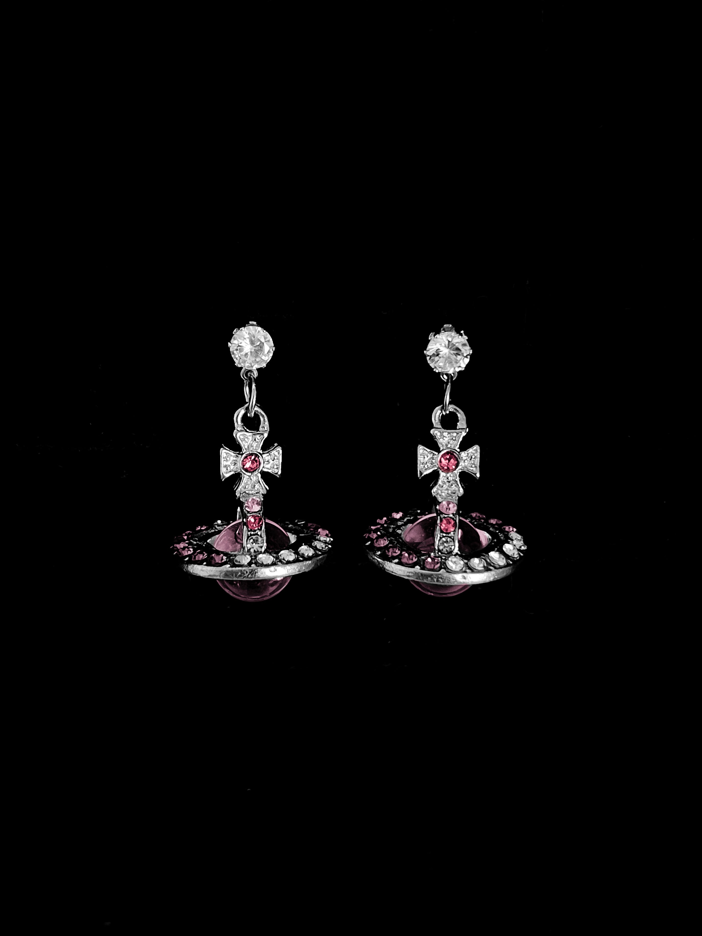 Rosé Orb Earrings Vivienne