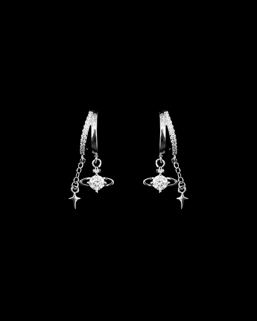 Vivienne Planet Earrings Set - Crystal