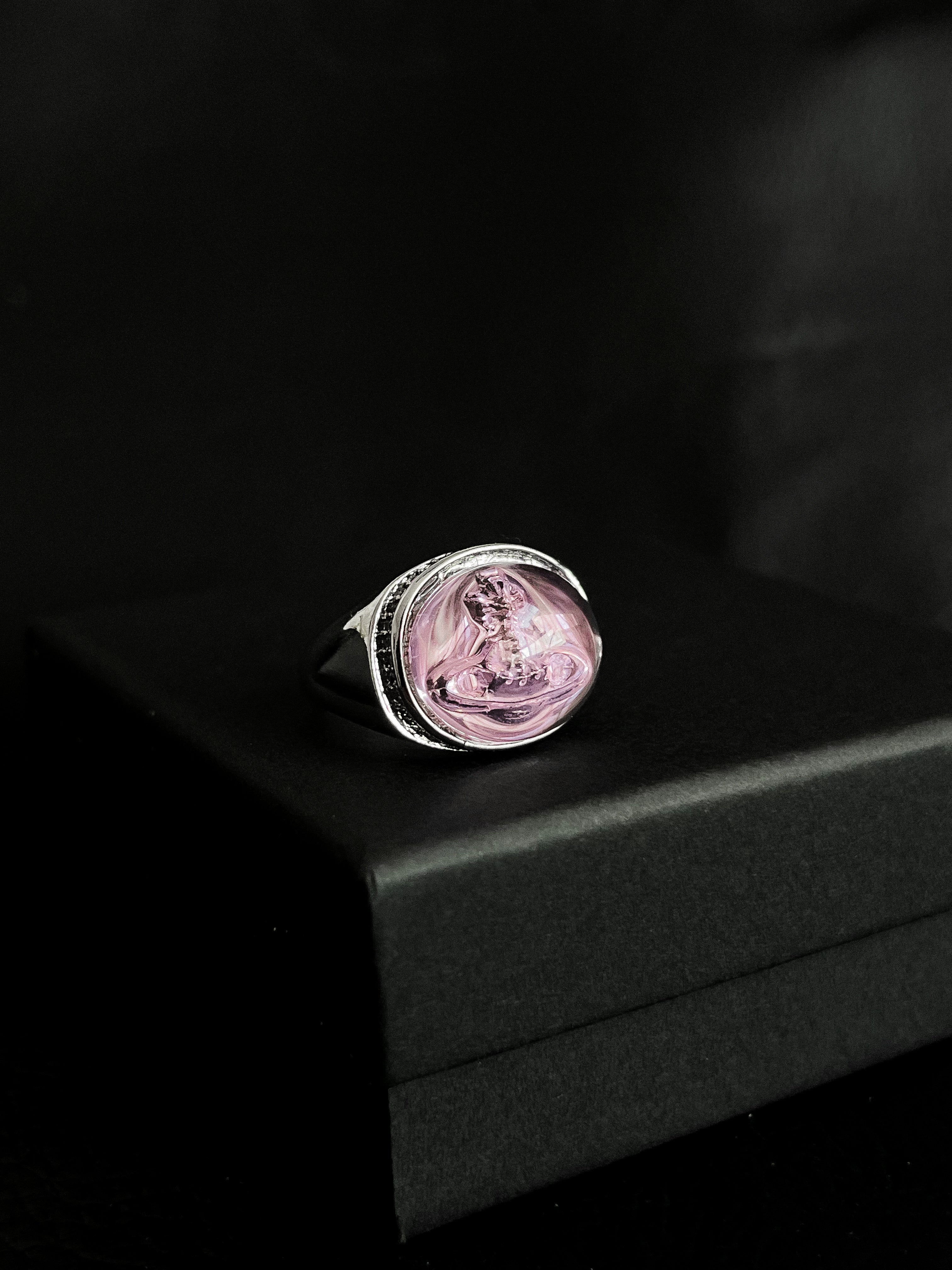 Anillo VW Pink Orb Crystal