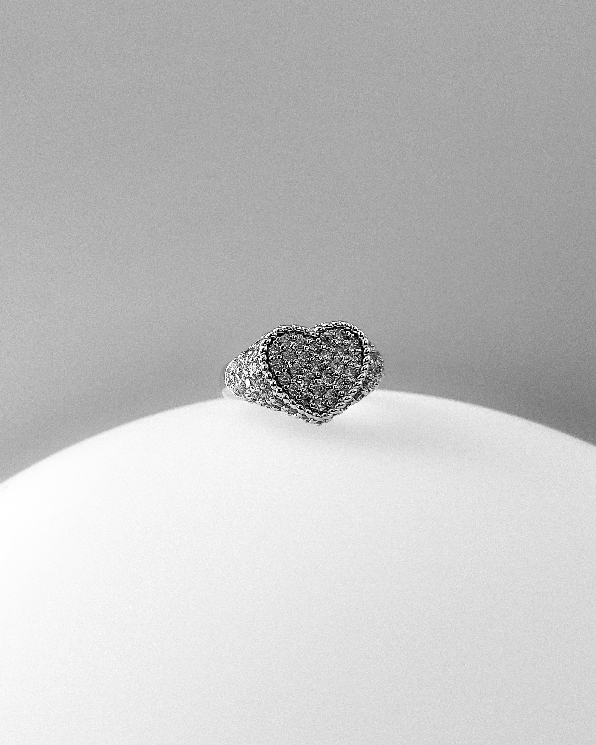 Crystal Heart Ring