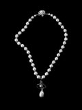 Silver Pearl Orb Necklace