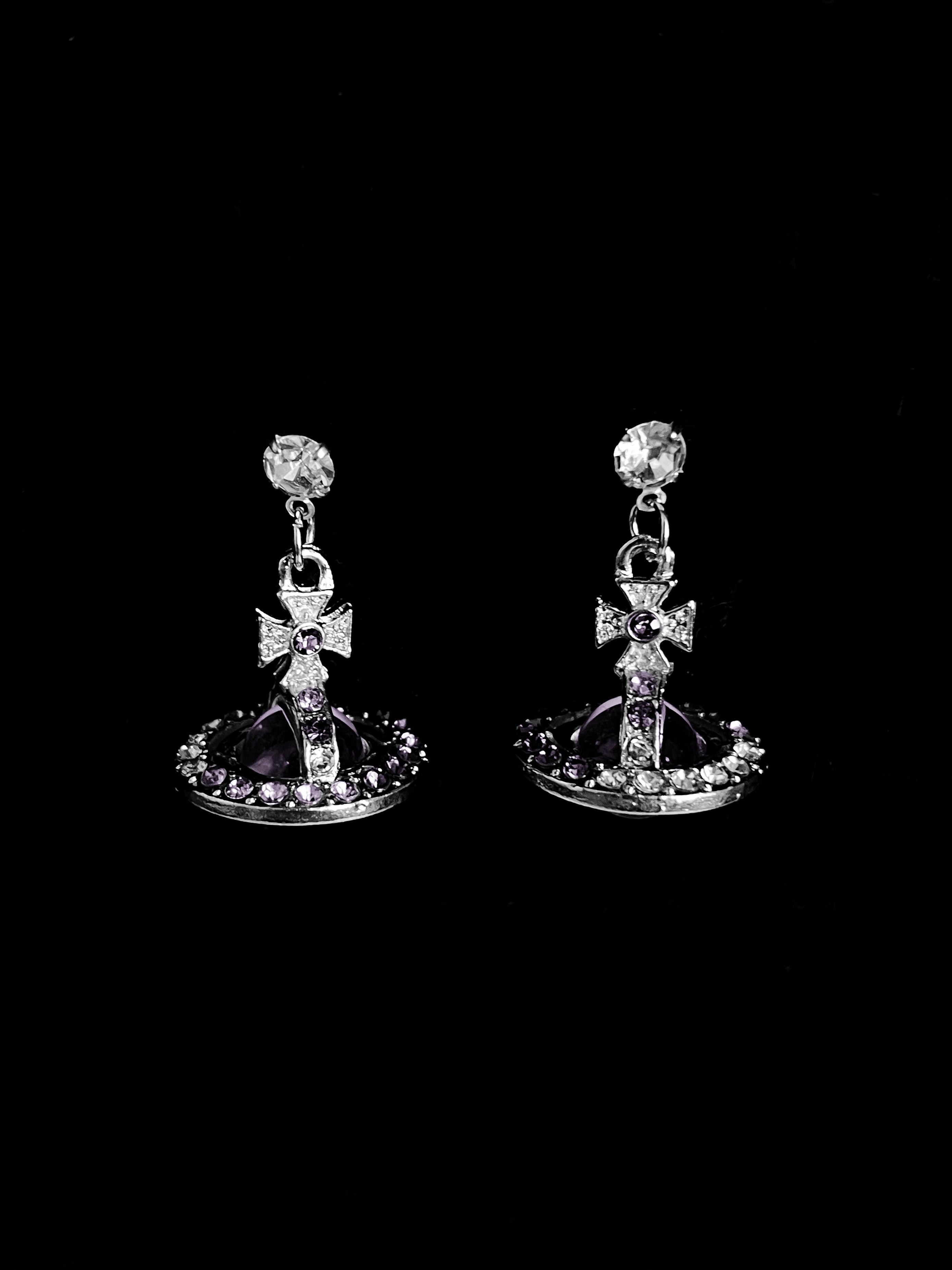 Violet Reliquary Earrings Vivienne