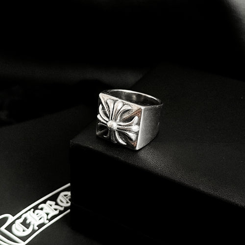 Anillo Chrome H. Square