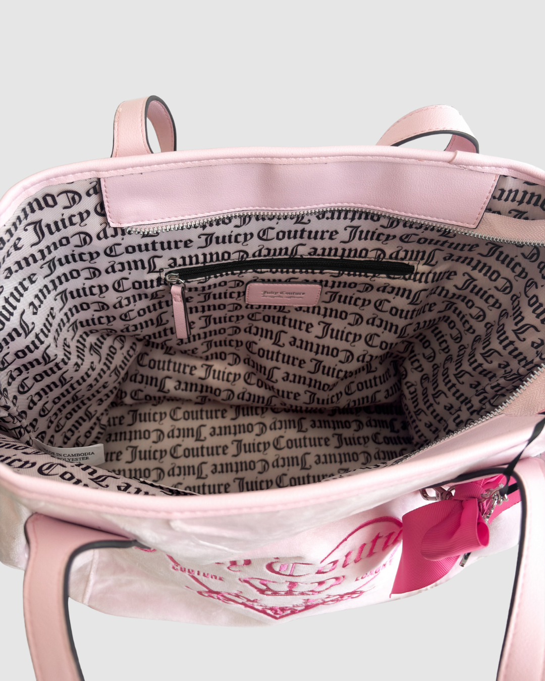 Juicy Couture Pink Crown Tote Bag