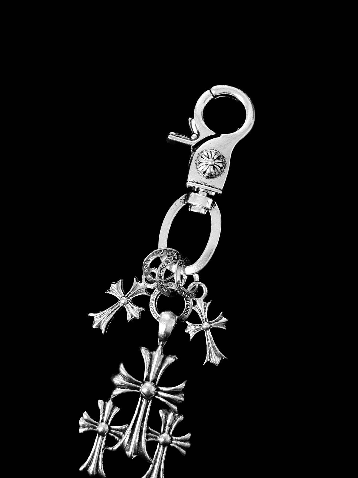 Chrome Hearts Triple Cross Keychain