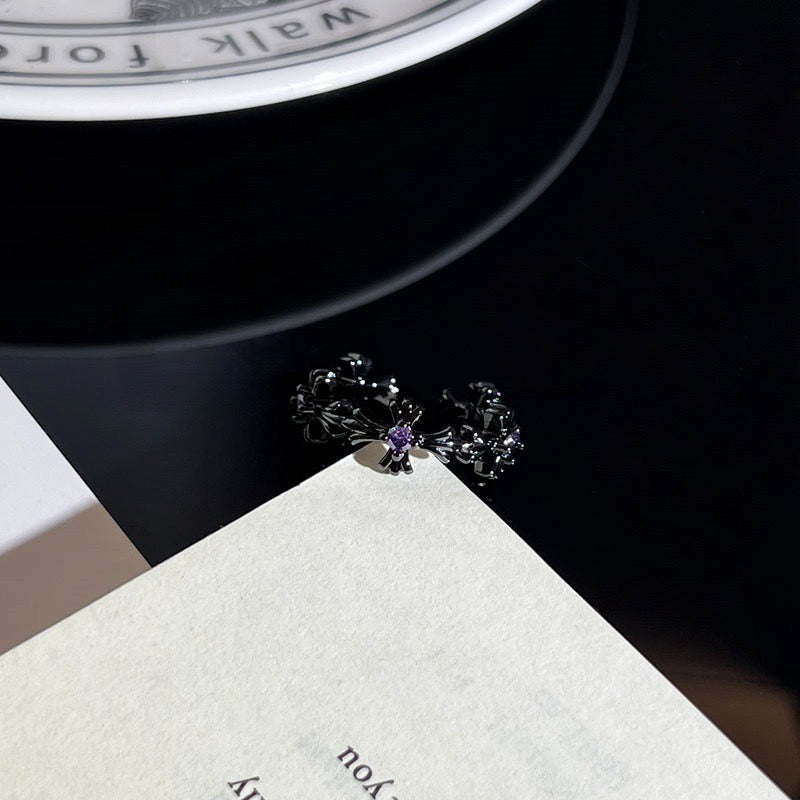 Chrome Cross Ring