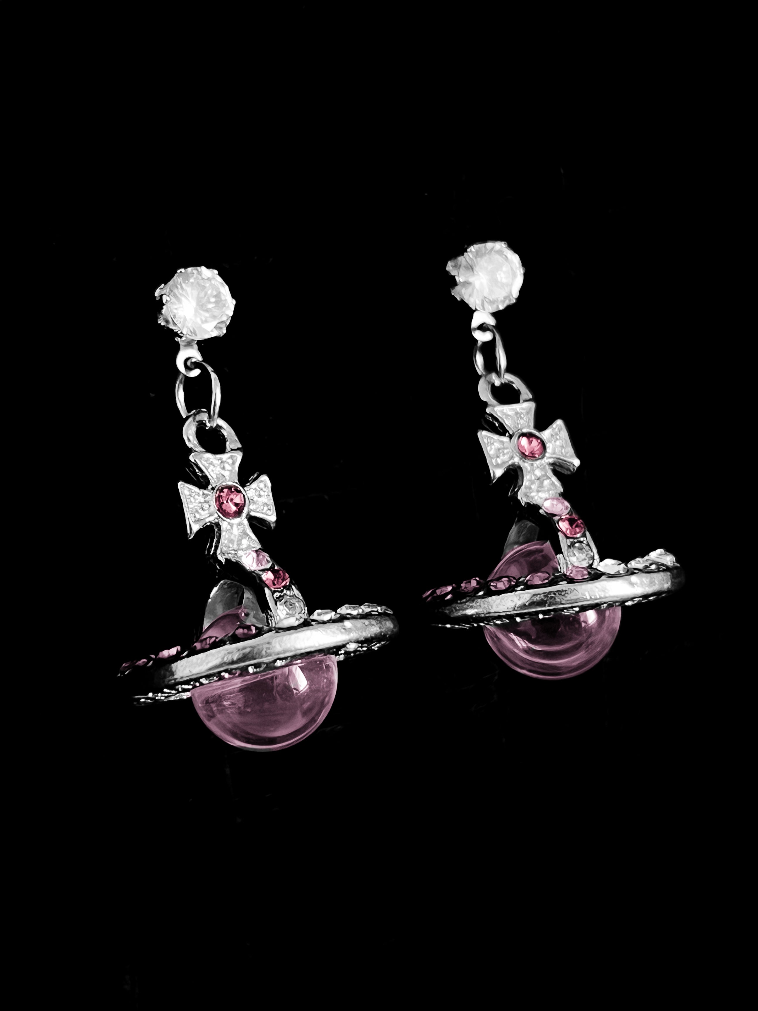 Rosé Orb Earrings Vivienne