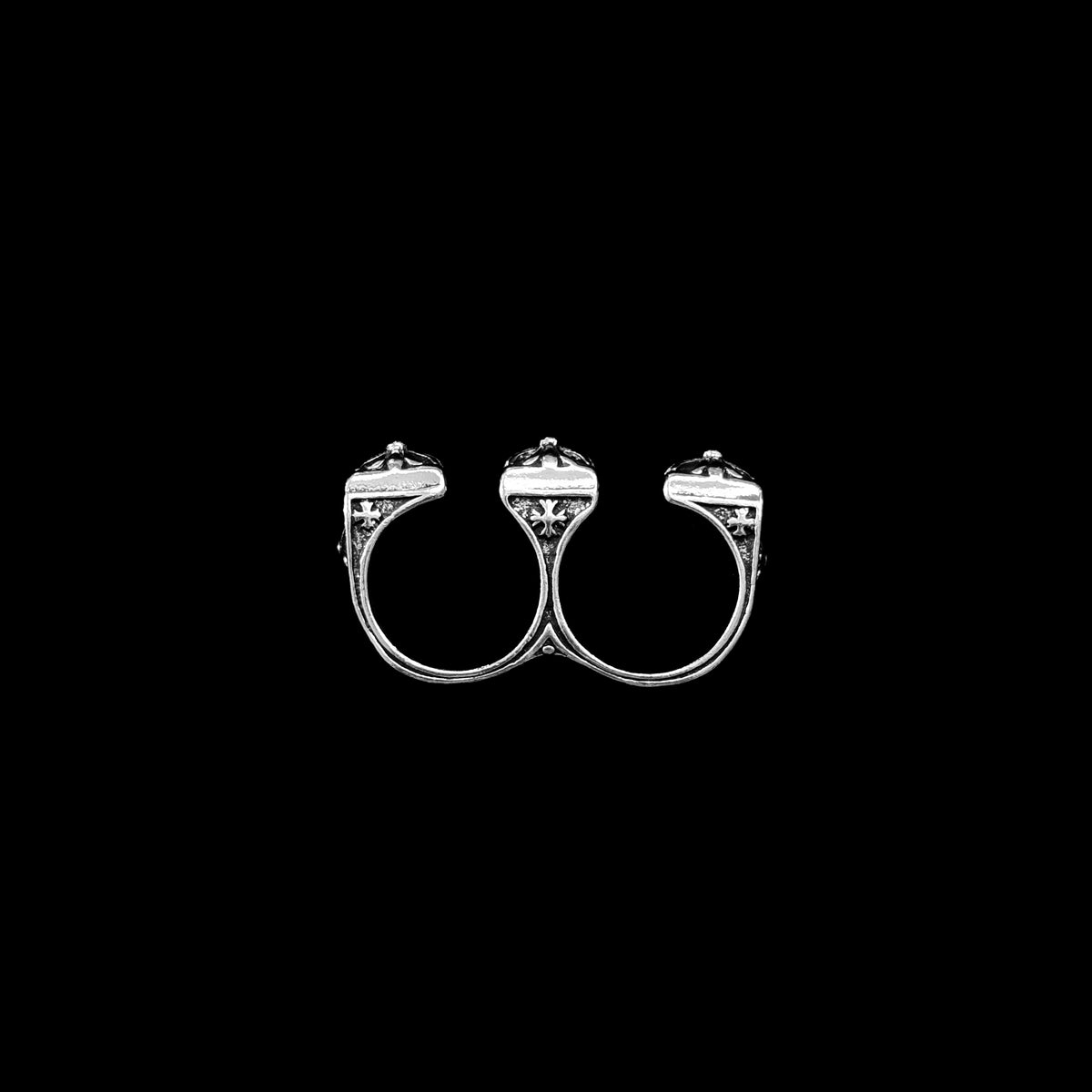 Triple Cross Double Ring