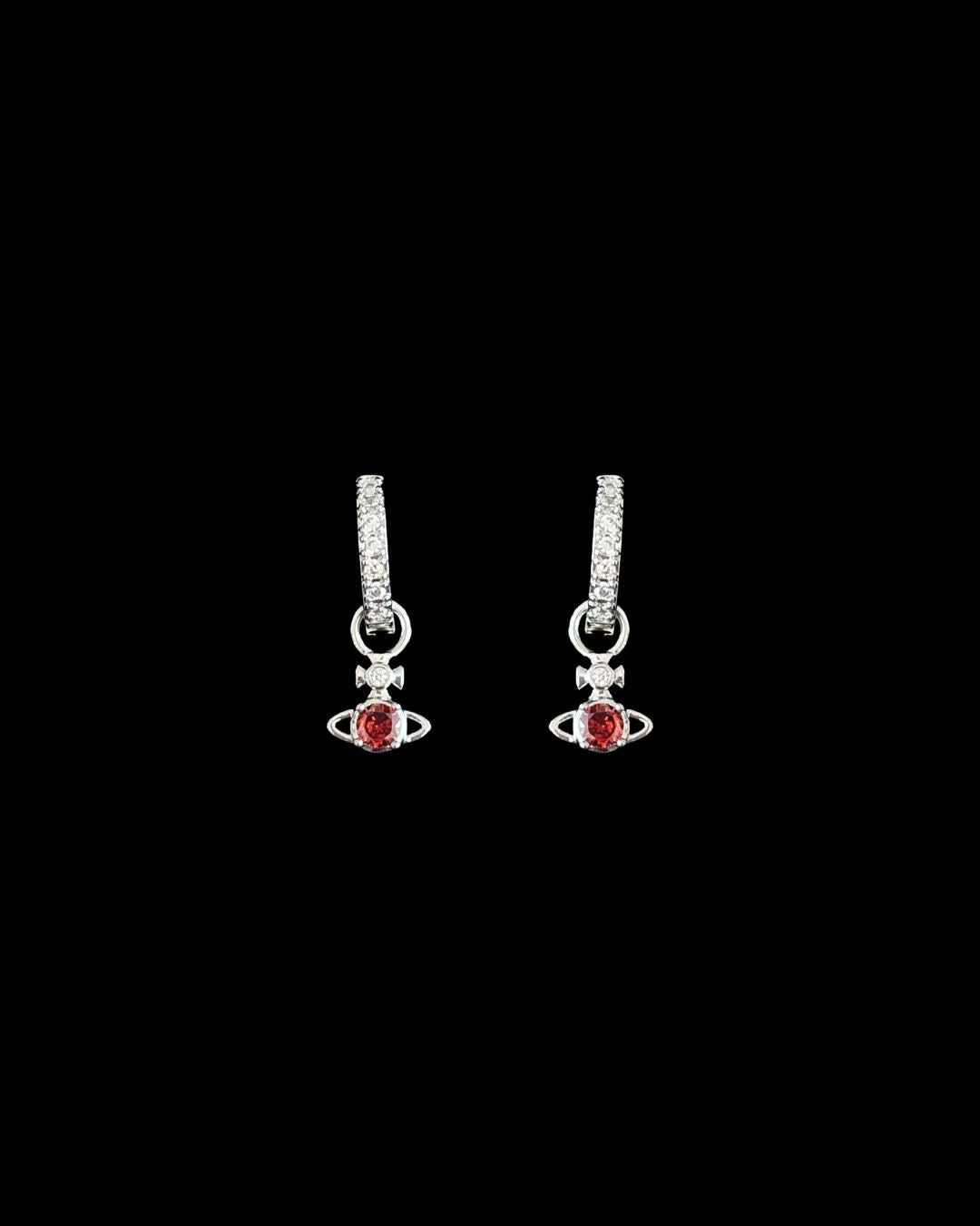 Vivienne Planet Earrings Set - Ruby