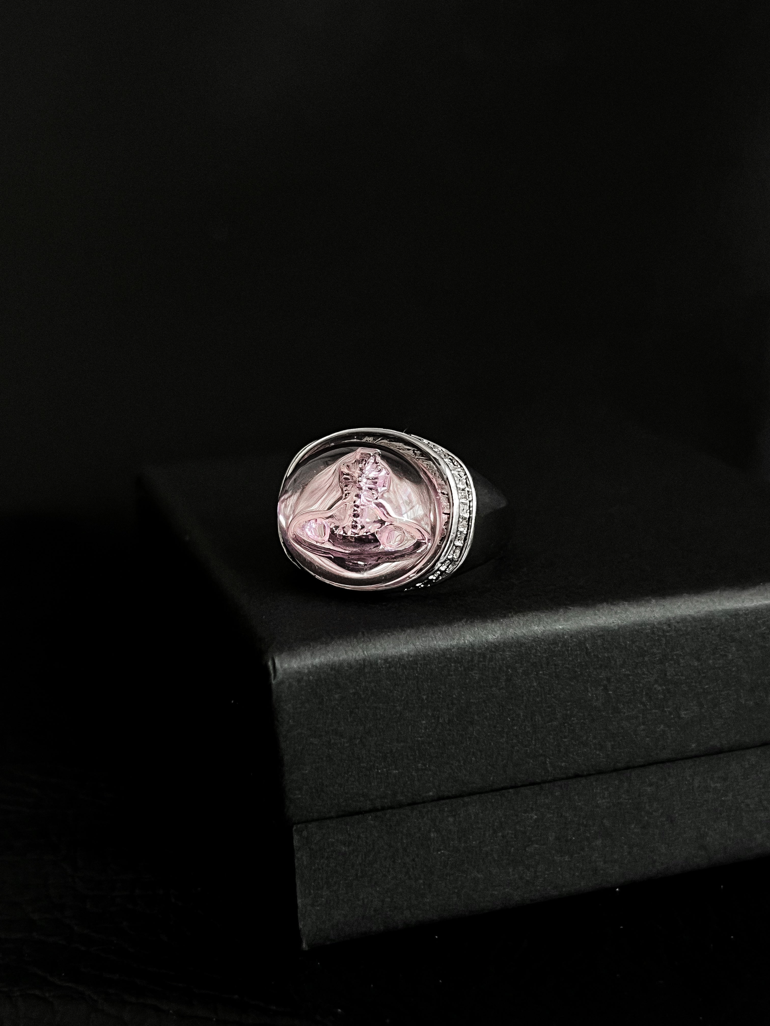 Anillo VW Pink Orb Crystal