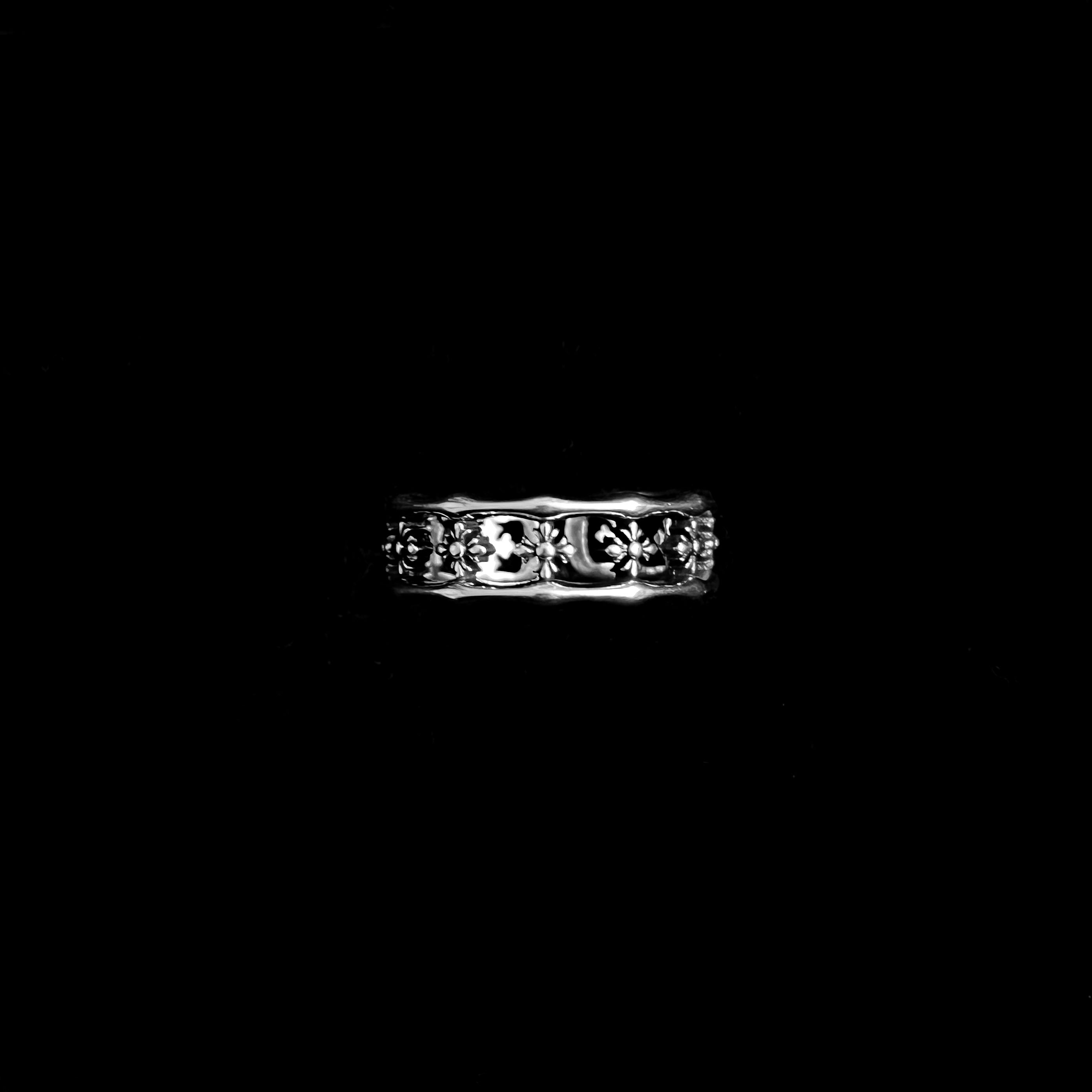 Chrome Cross Ring