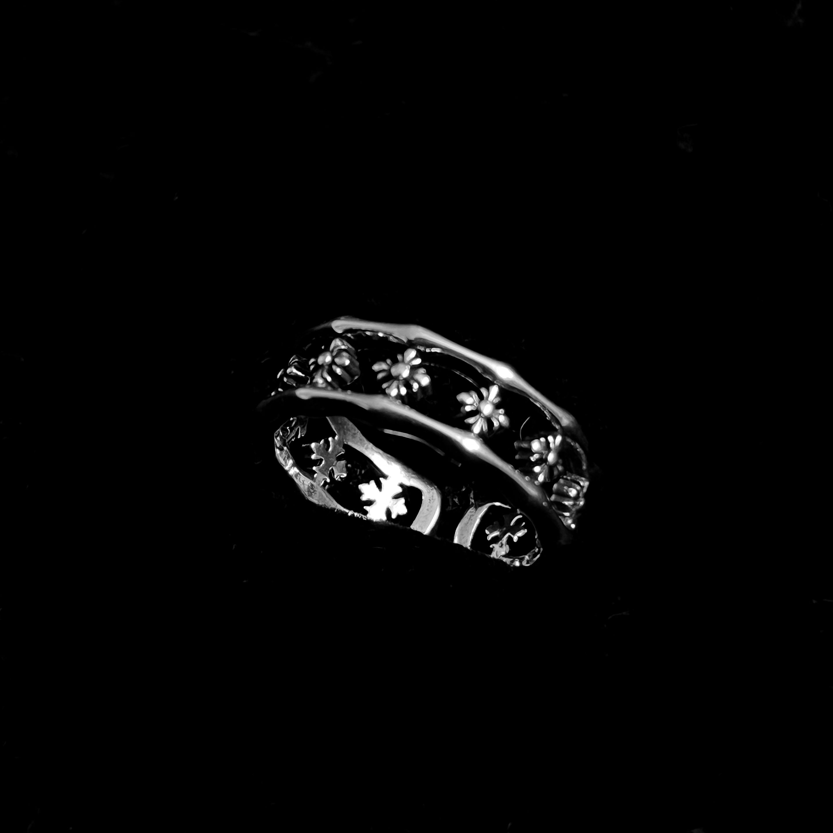 Chrome Cross Ring
