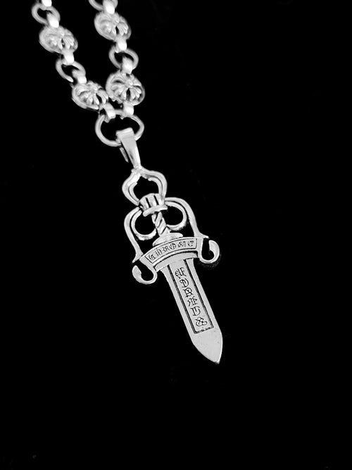 Chrome Hearts Dagger Rosary Necklace