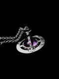 Vivienne Purple Crystal Orb Necklace