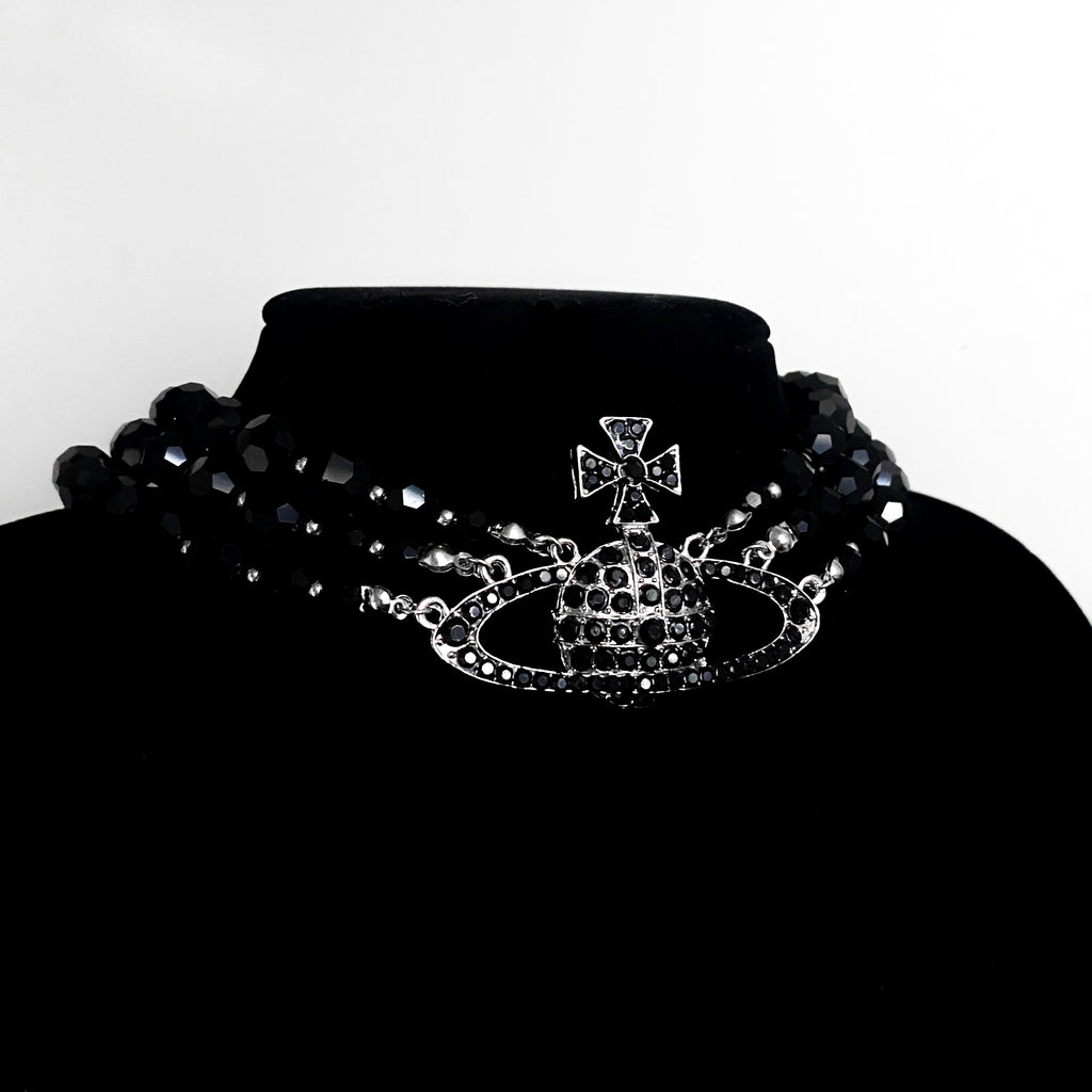 Collar VW Perlas negras