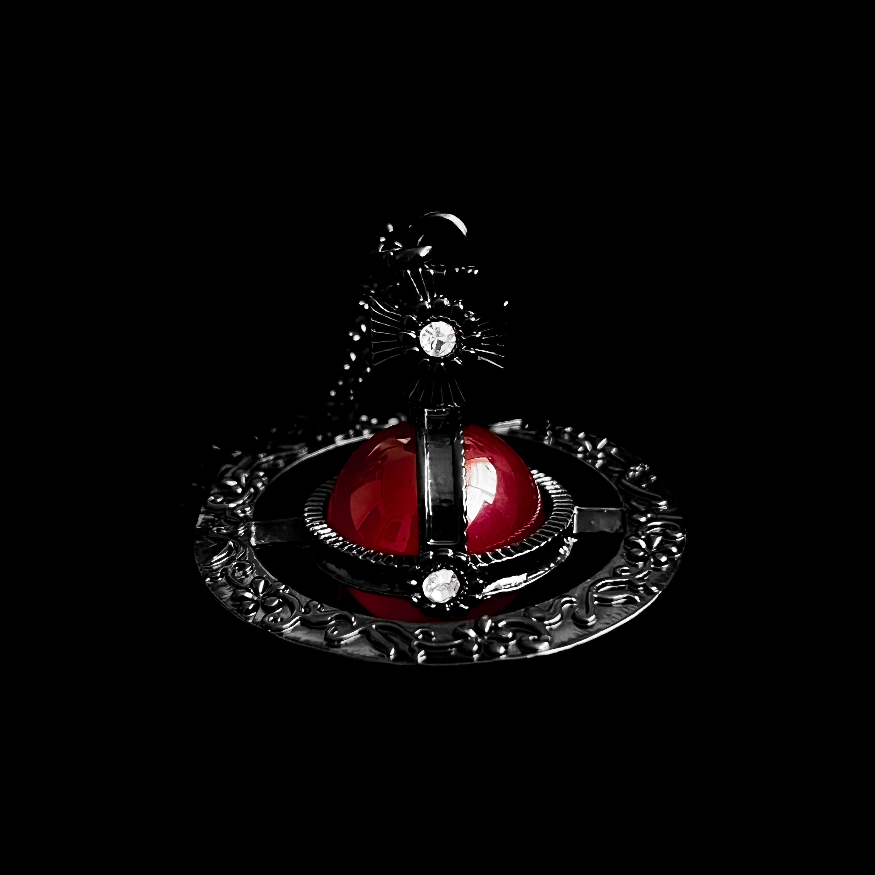Ruby Sovereign Orb Necklace