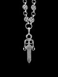 Chrome Hearts Dagger Rosary Necklace