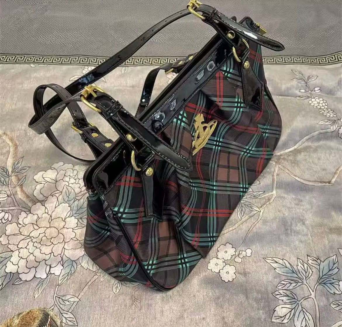 Tartan Orb Shoulder Bag VW