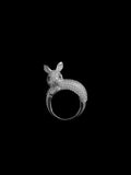 Crystal Bunny Statement Ring