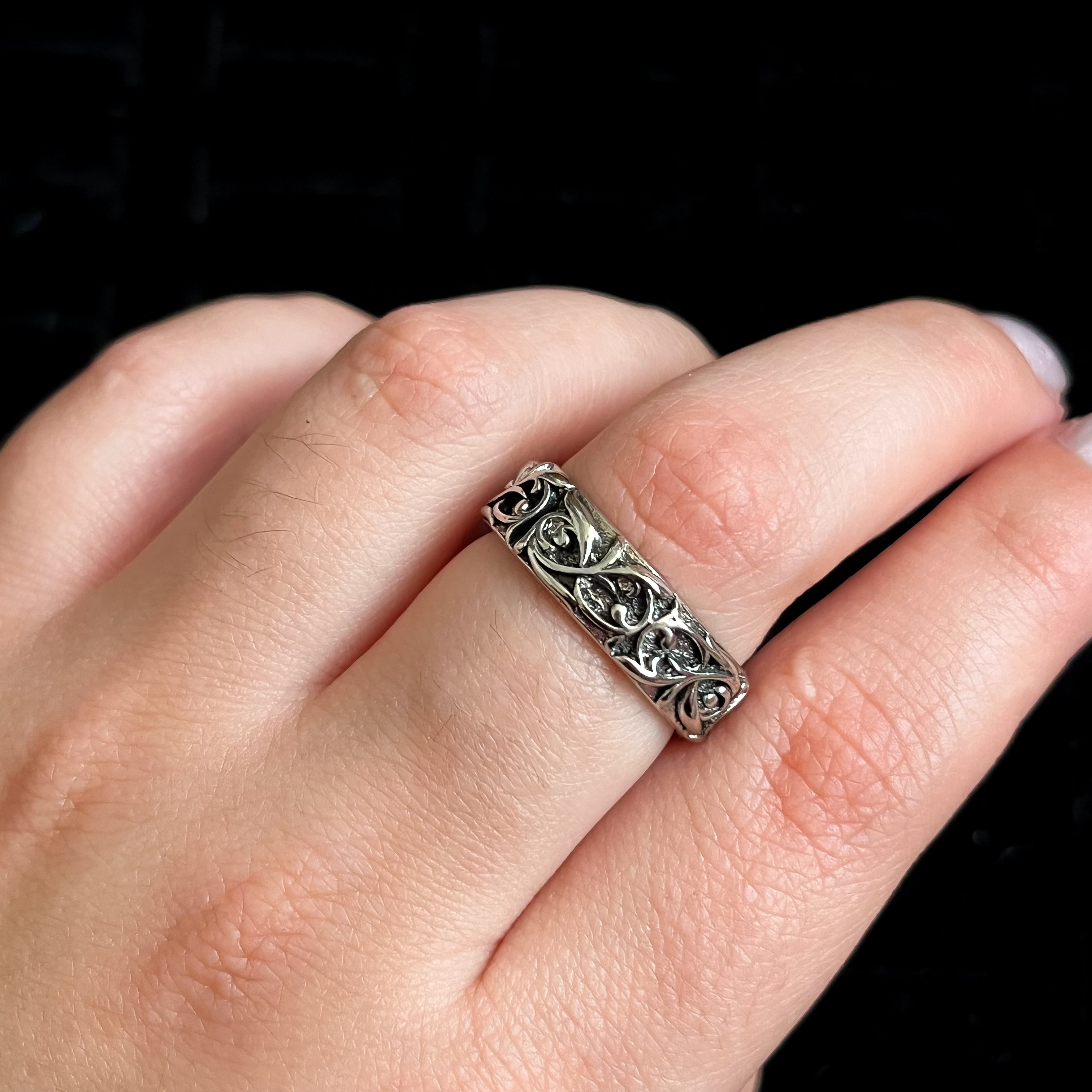 Tribal Chrome Ring