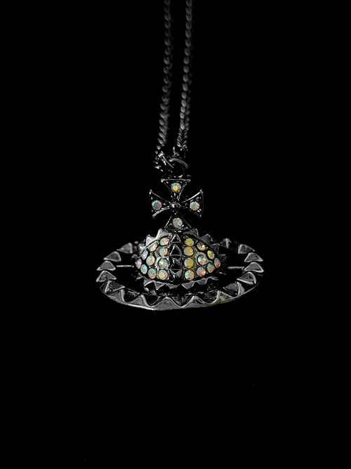 Aurora Dark Orb Necklace