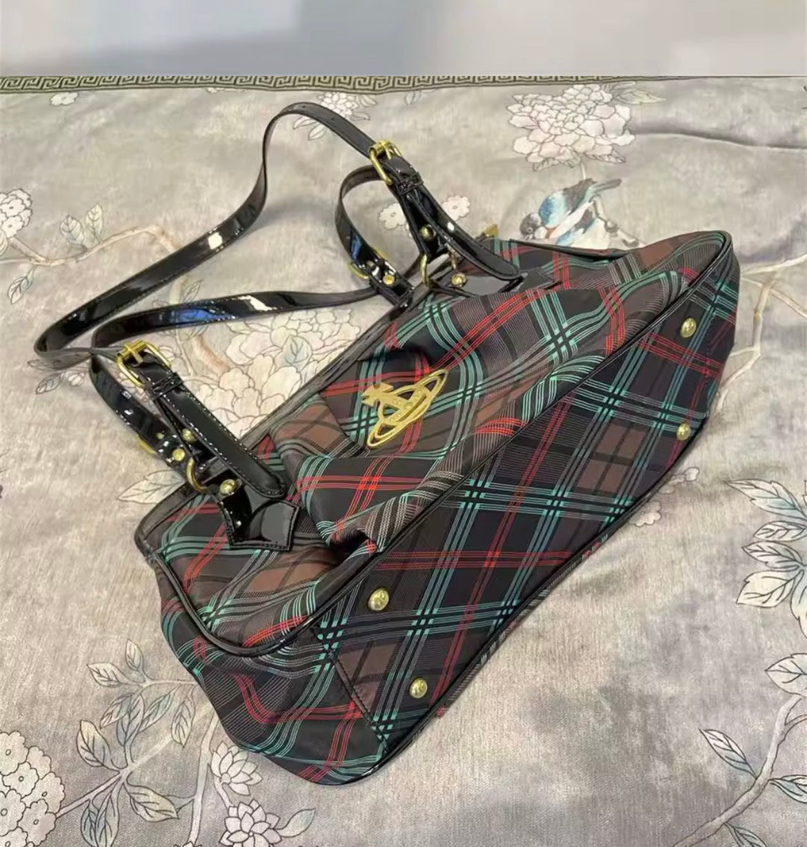 Tartan Orb Shoulder Bag VW