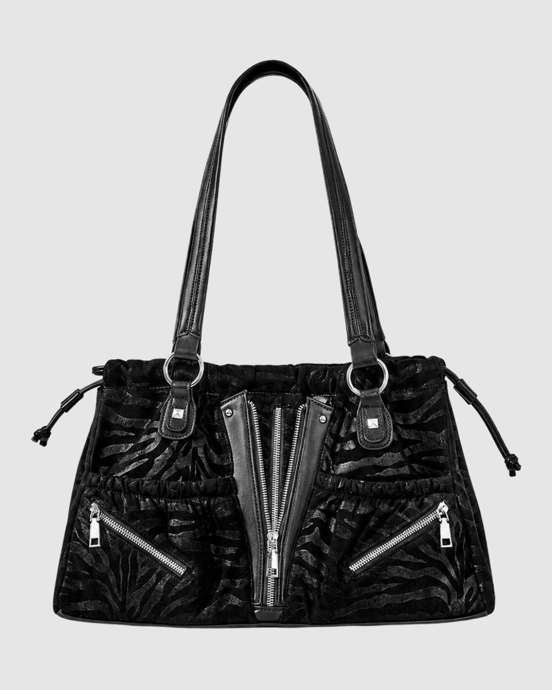 Noir Zebra Utility Bag