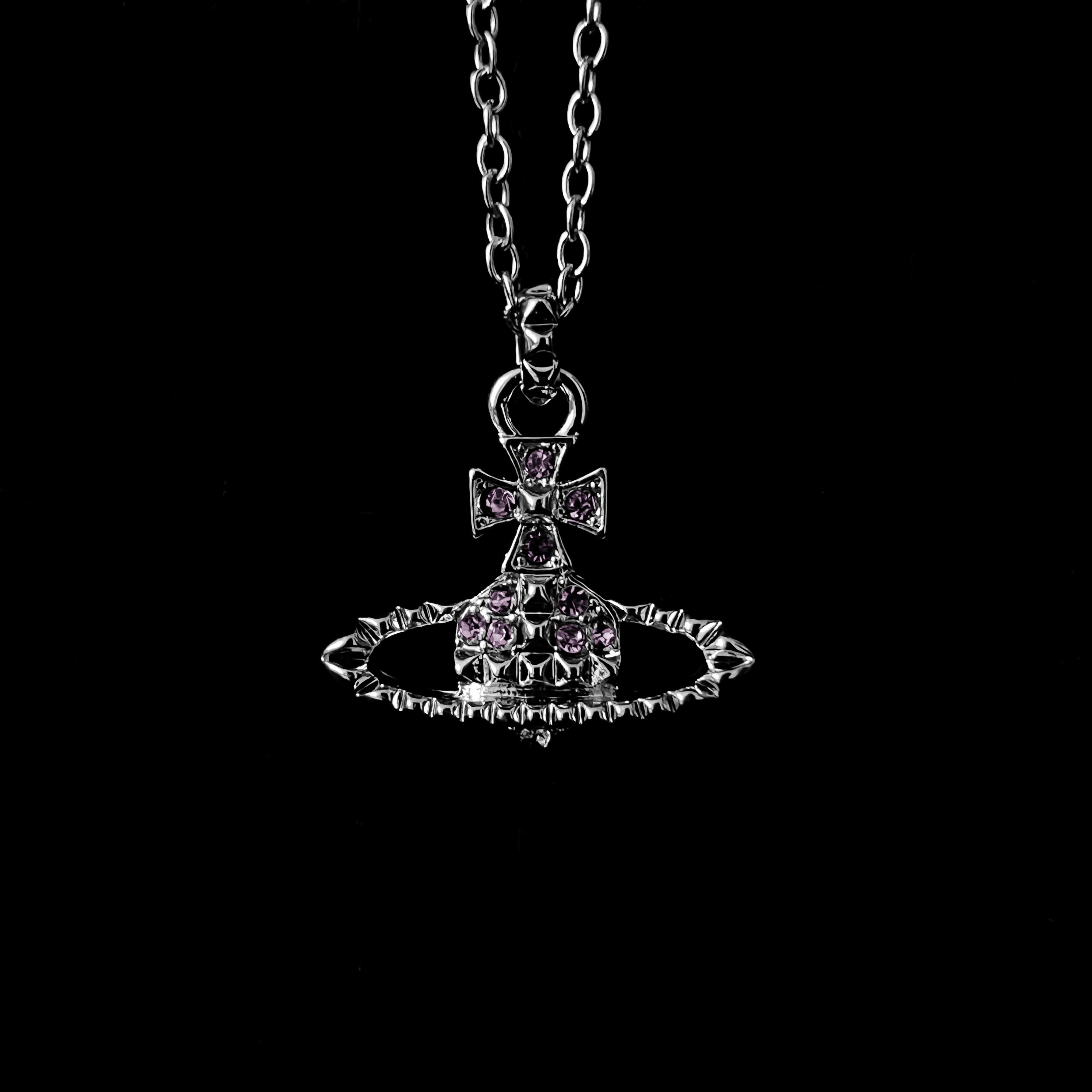 Amethyst Orb Necklace