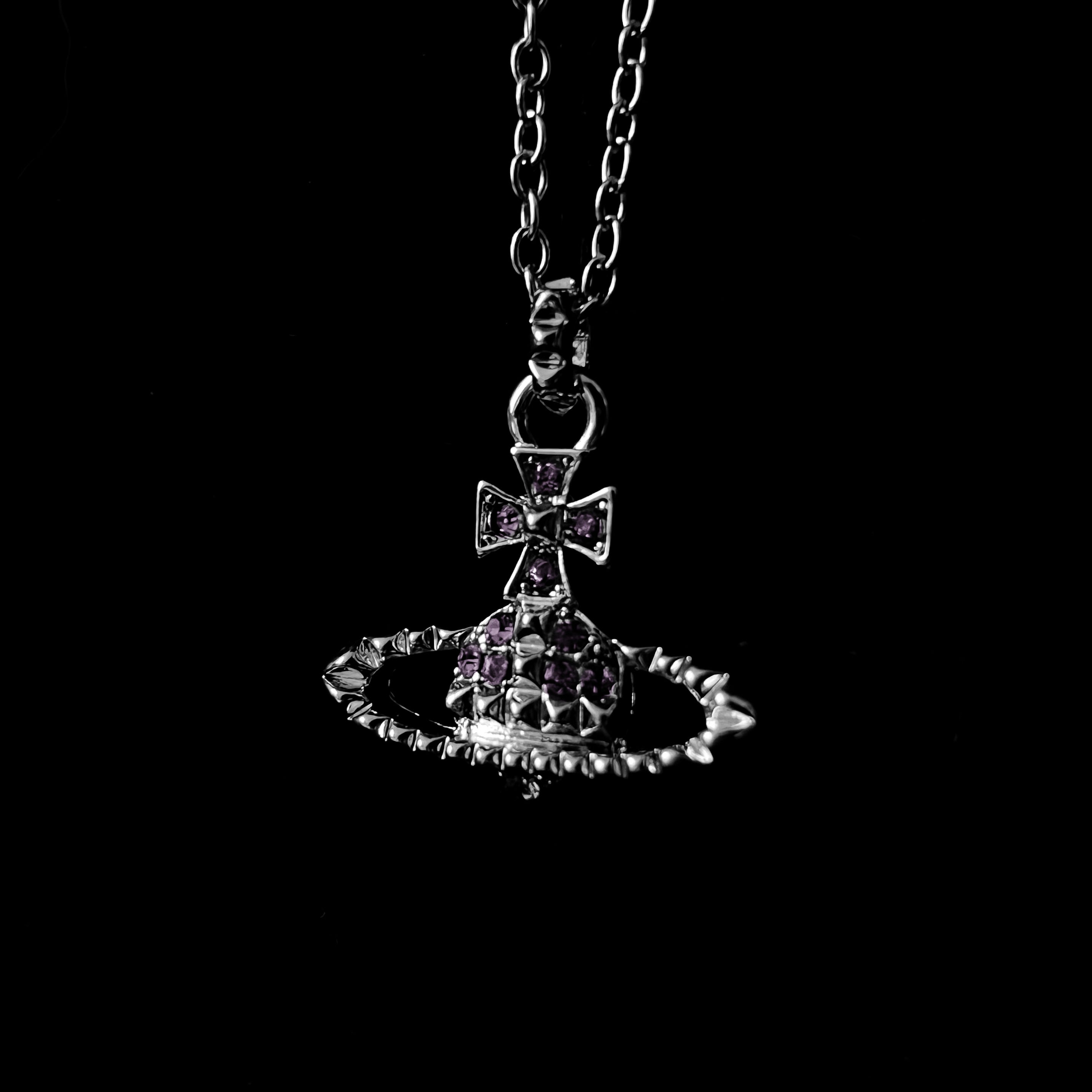 Amethyst Orb Necklace