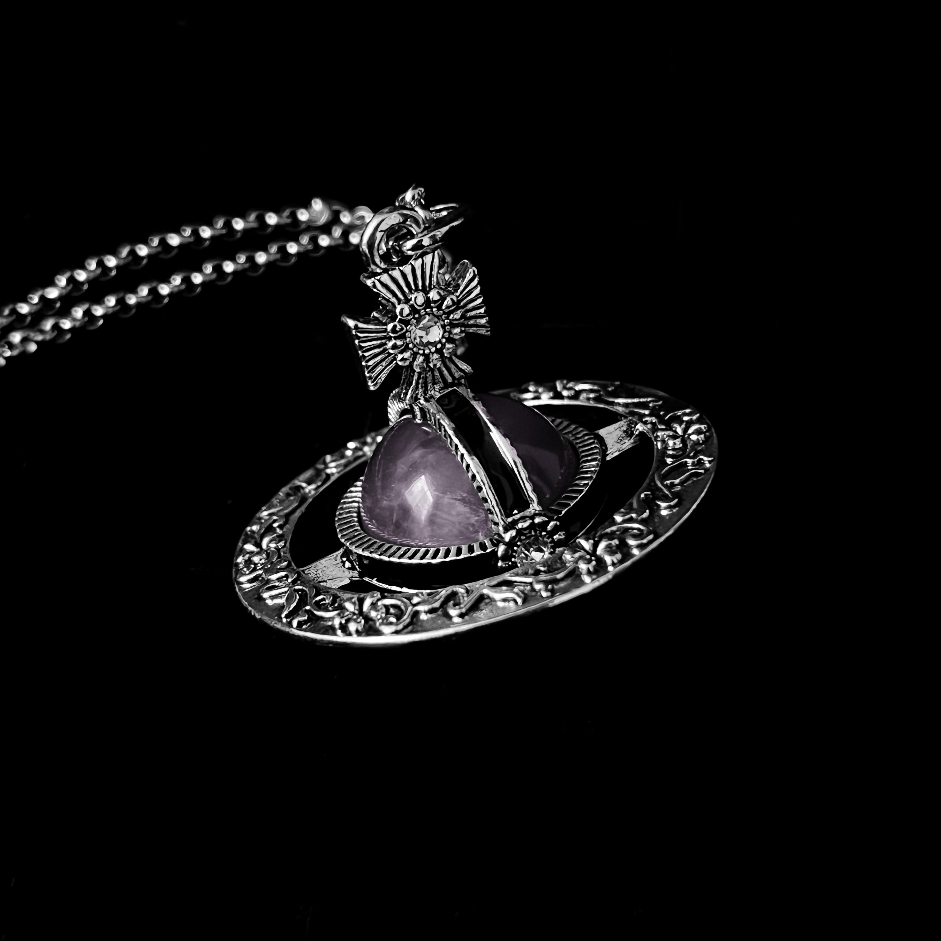 Lavender Orb Necklace