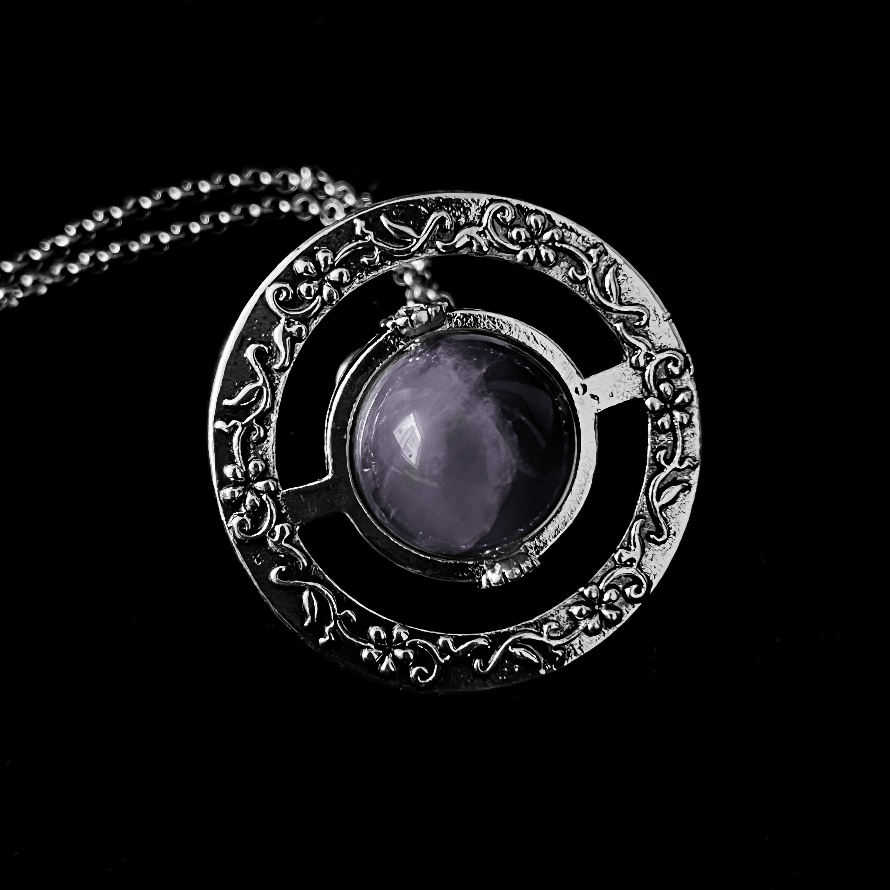 Lavender Orb Necklace