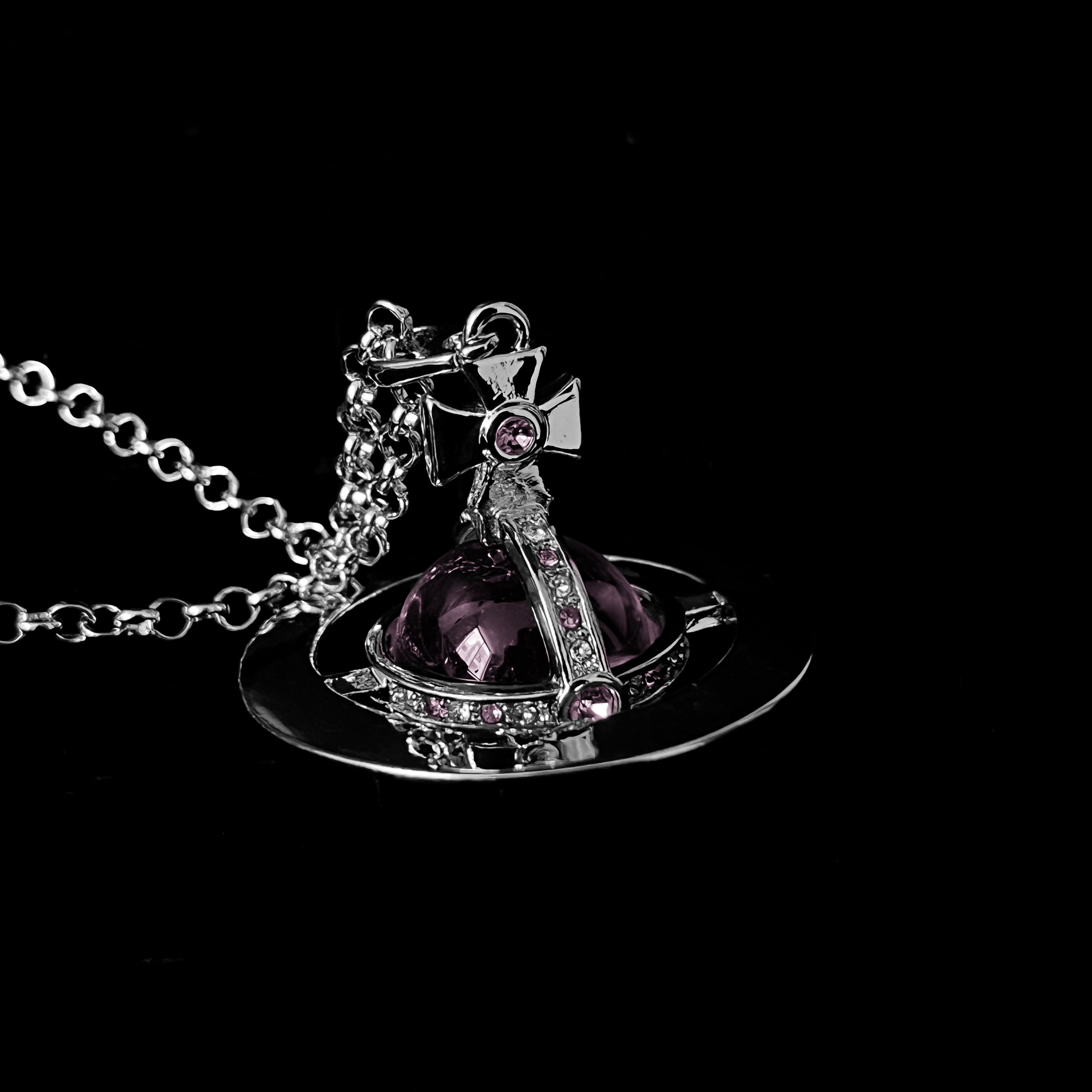 Pink Orb Necklace