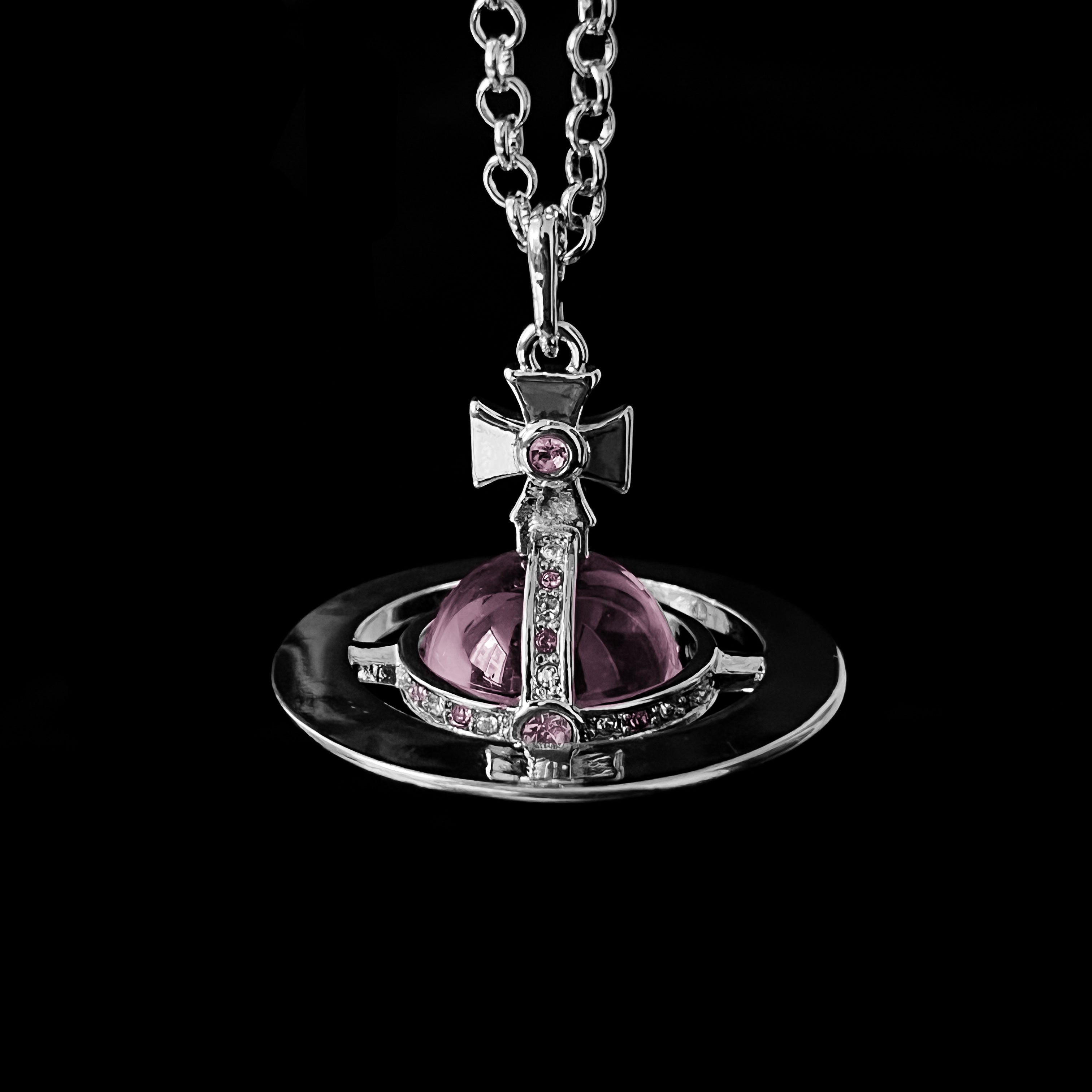Pink Orb Necklace
