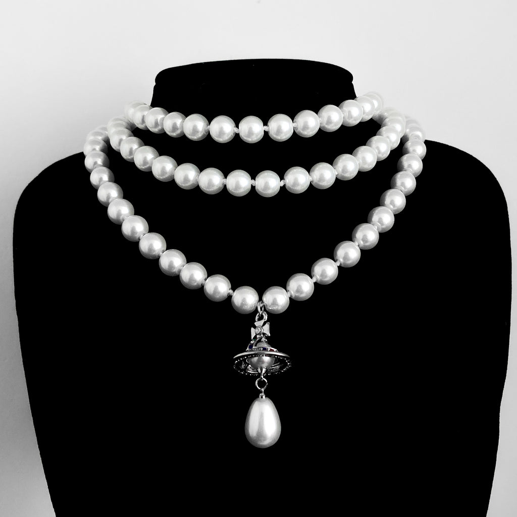 Collar VW triple perlas