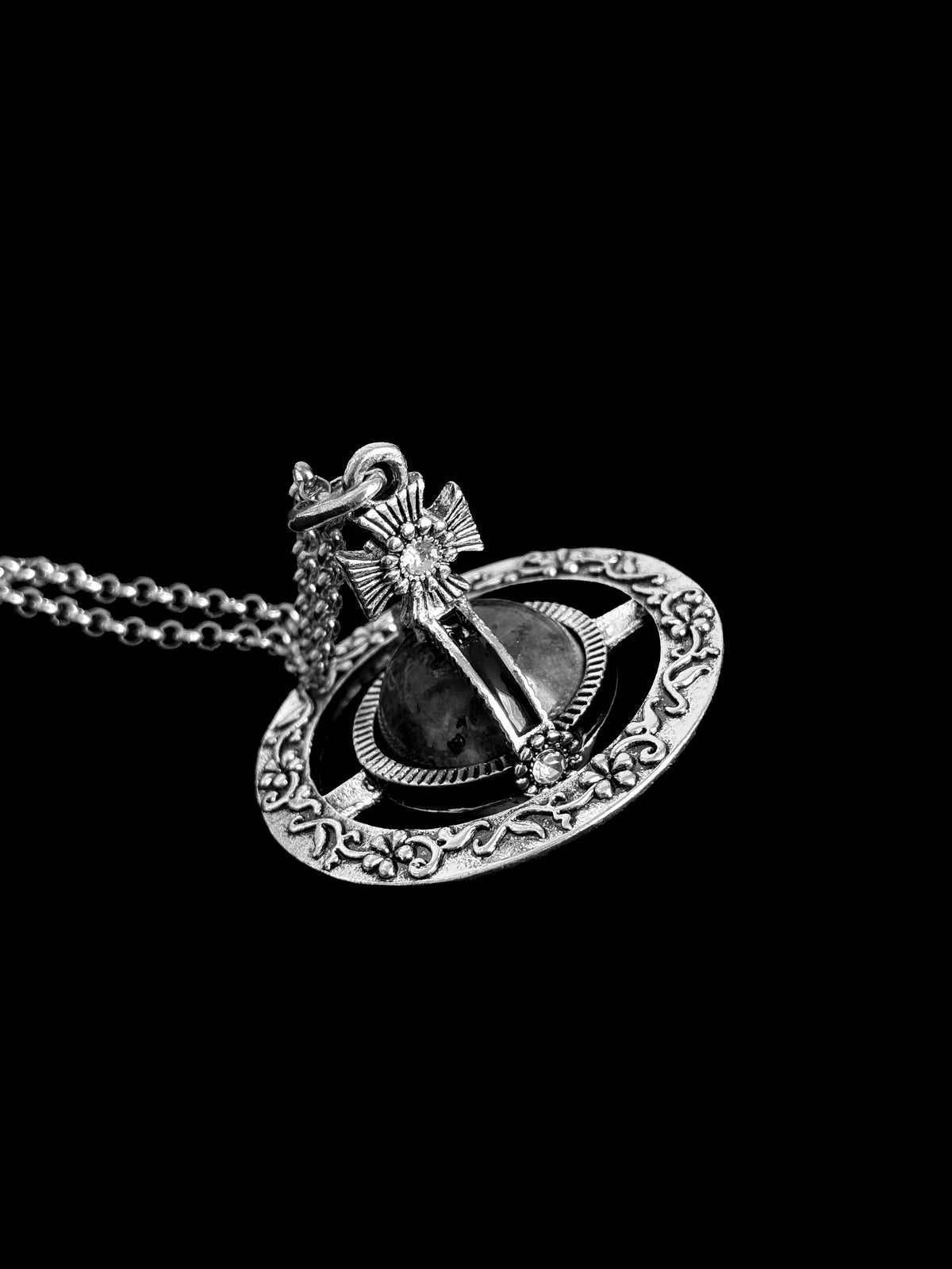 Vivienne W. Floral Orb Necklace